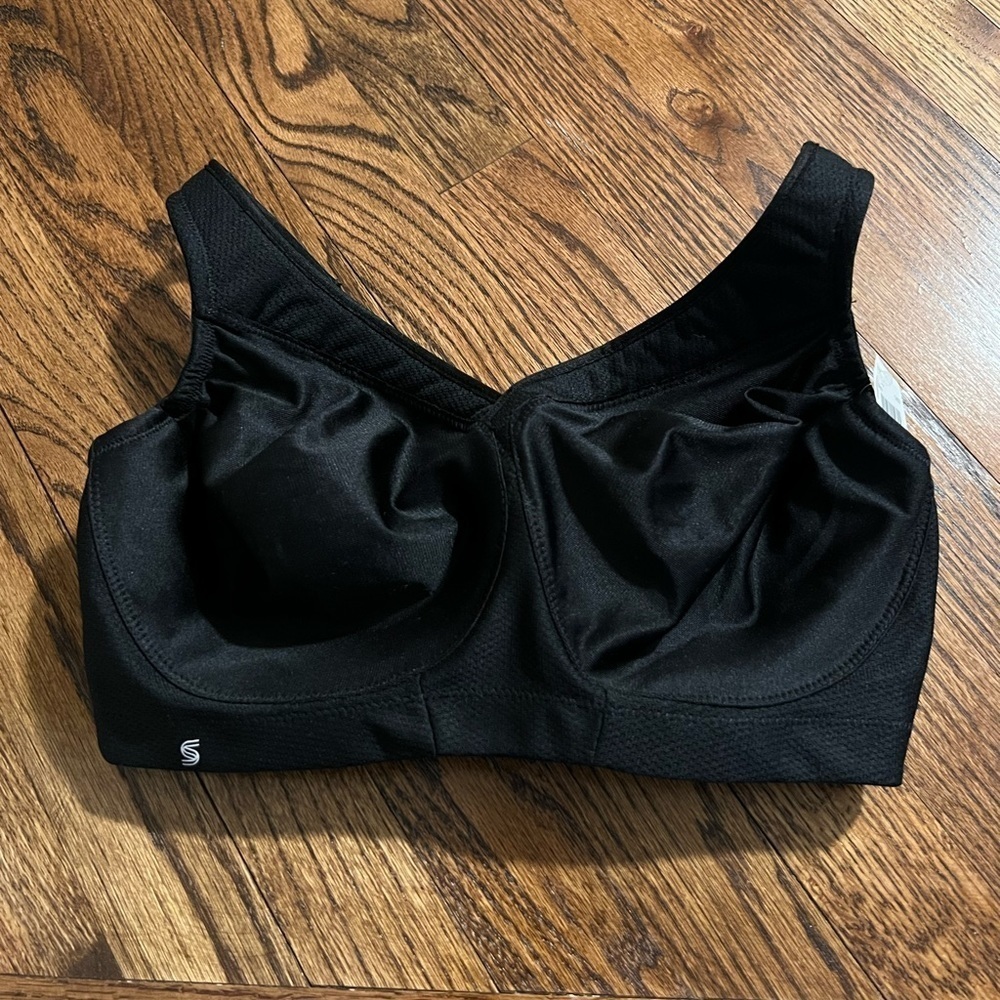NEW Glamorise |‎ Black Sports Bra 1006 Sz 34DD